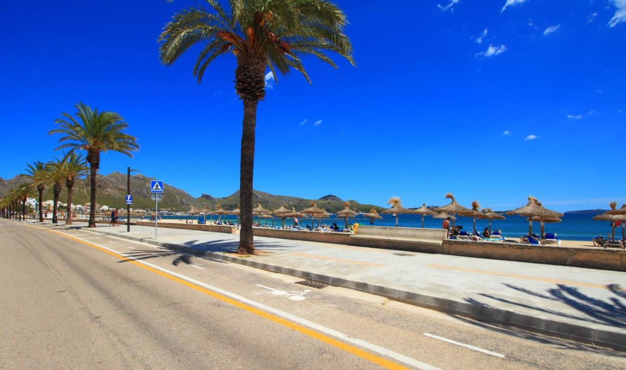 Family Seafront Apt Fantastic Seaview Pollenca Bagian luar foto