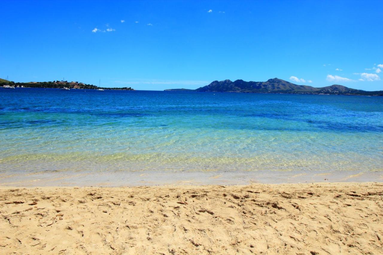 Family Seafront Apt Fantastic Seaview Pollenca Bagian luar foto